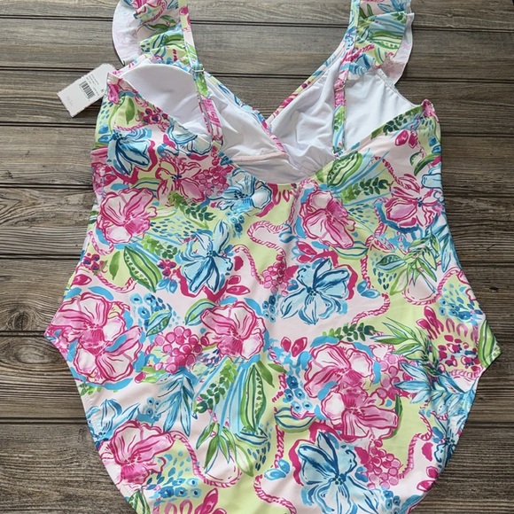 Stella Parker swimsuit one piece NEW floral ruffled 22w - Picture 4 of 5